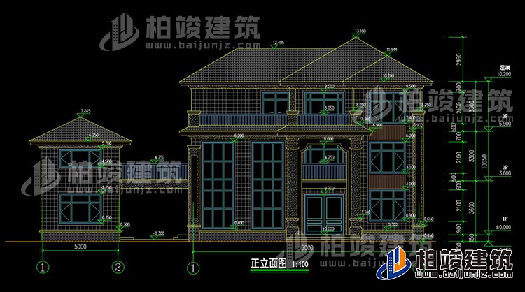 正立面图